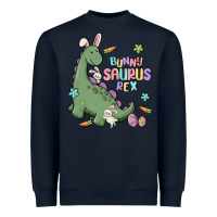 Navy bunny saurus rex Heavyweight Sweatshirt - MaliasSmallBusiness