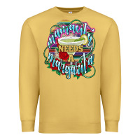 Antique Gold Mamacita needs a margarita Premium Sweatshirt - NancyCooperArtShop