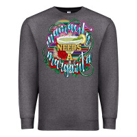 Charcoal Heather Mamacita needs a margarita Premium Sweatshirt - NancyCooperArtShop