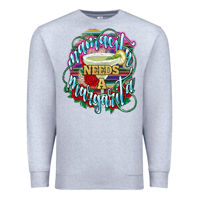 Mamacita Needs A Margarita Premium Sweatshirt by NancyCooperArtShop | Teevron