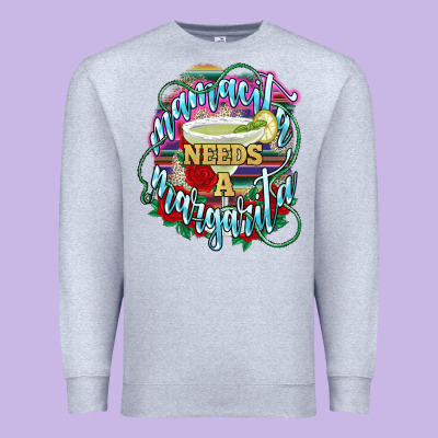 Mamacita Needs A Margarita Premium Sweatshirt Designed By Nancycooperartshop