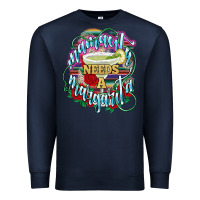 Navy Mamacita needs a margarita Premium Sweatshirt - NancyCooperArtShop