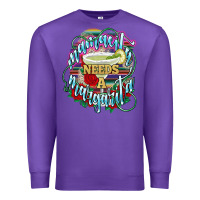 Purple Mamacita needs a margarita Premium Sweatshirt - NancyCooperArtShop