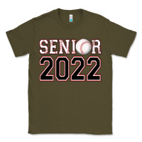 Army Green senior baseball Classic Tee - AdoDesignShop