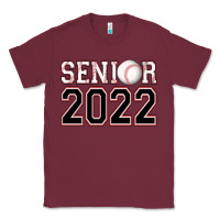 Burgundy senior baseball Classic Tee - AdoDesignShop
