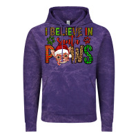 Cloud Purple i believe in santa paws chihuahuha Vintage Hoodie - Jasminsmagicworld