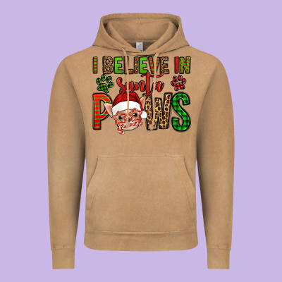 I Believe In Santa Paws Chihuahuha Vintage Hoodie Designed By Jasminsmagicworld