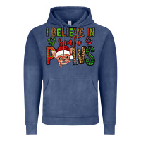 Vintage Denim i believe in santa paws chihuahuha Vintage Hoodie - Jasminsmagicworld