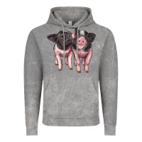 Cloud Rock cute baby pigs Vintage Hoodie - Artiststas