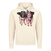 Vintage Artic cute baby pigs Vintage Hoodie - Artiststas