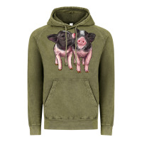 Cute Baby Pigs Vintage Hoodie | Teevron
