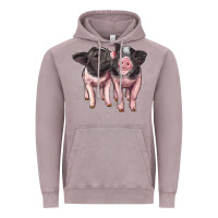 Vintage Zinc cute baby pigs Vintage Hoodie - Artiststas