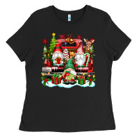 Christmas Gnome Truck Ladies Tee | Teevron
