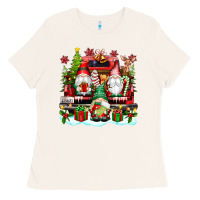 Bone christmas gnome truck Ladies Tee - texasbilliewilder