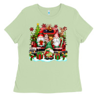 Matcha christmas gnome truck Ladies Tee - texasbilliewilder