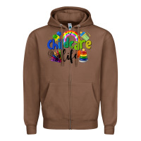 Chestnut Childcare Life Zipper Hoodie - LillyAllenDesigns
