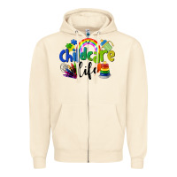 Sandshell Childcare Life Zipper Hoodie - LillyAllenDesigns