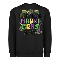 Black thick thighs mardi gras vibes Heavyweight Sweatshirt - MaliasSmallBusiness