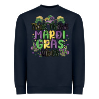 Navy thick thighs mardi gras vibes Heavyweight Sweatshirt - MaliasSmallBusiness