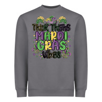 Storm thick thighs mardi gras vibes Heavyweight Sweatshirt - MaliasSmallBusiness