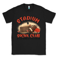 Black stadium social club football Classic Tee - MaliasSmallBusiness