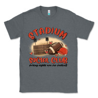 Charcoal Heather stadium social club football Classic Tee - MaliasSmallBusiness