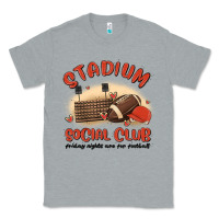 Heather Grey stadium social club football Classic Tee - MaliasSmallBusiness