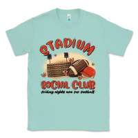 Seafoam stadium social club football Classic Tee - MaliasSmallBusiness