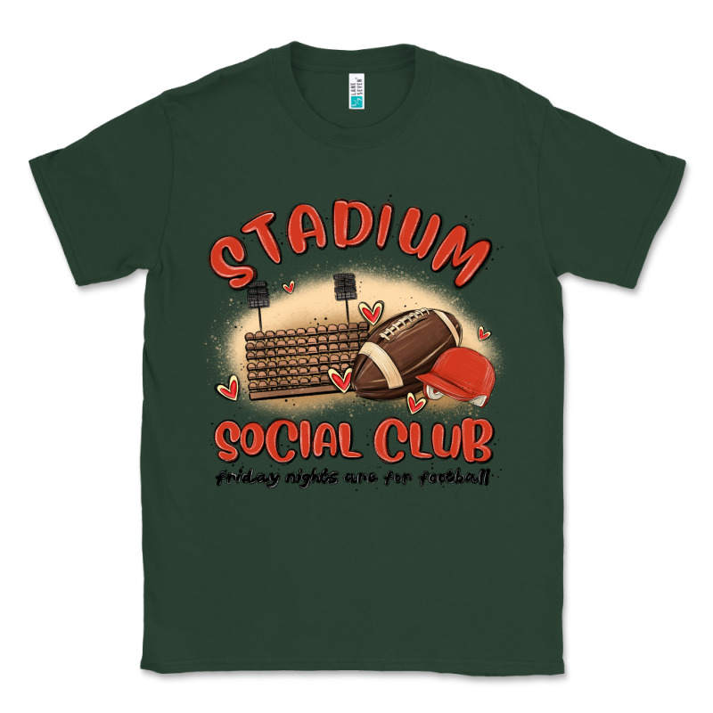 Stadium Social Club Football Classic Tee by MaliasSmallBusiness | Teevron