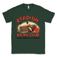 Sports Green stadium social club football Classic Tee - MaliasSmallBusiness