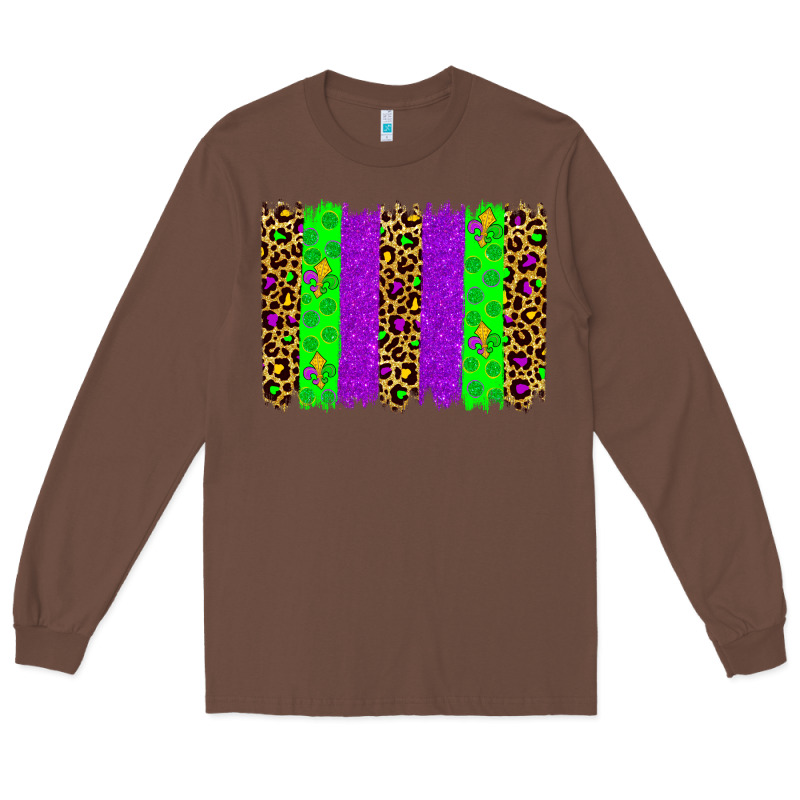 Mardi Gras Brush Stoke Long Sleeve Tee by JahusDesignShop | Teevron