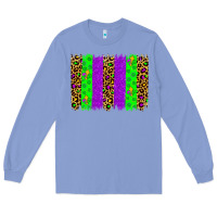 Colony Blue mardi gras brush stoke Long Sleeve Tee - JahusDesignShop