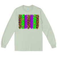 Matcha mardi gras brush stoke Long Sleeve Tee - JahusDesignShop