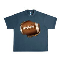 Midnight Navy leopard american football patch Urban Heavy Tee - Jasminsmagicworld