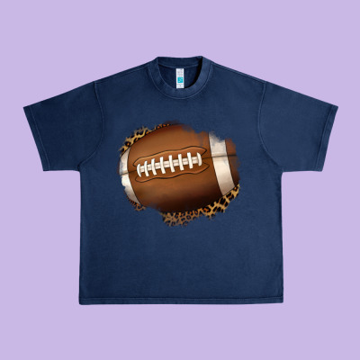 Leopard American Football Patch Urban Heavy Tee Designed By Jasminsmagicworld