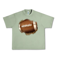 Oil Green leopard american football patch Urban Heavy Tee - Jasminsmagicworld