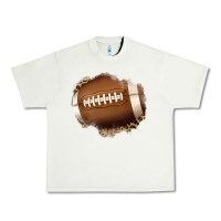 Pistachio leopard american football patch Urban Heavy Tee - Jasminsmagicworld