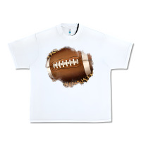 White leopard american football patch Urban Heavy Tee - Jasminsmagicworld
