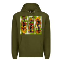 Army Green flannels hayrides pumpkins bonfires fall Premium Hoodie - TumblerDesignByShophia