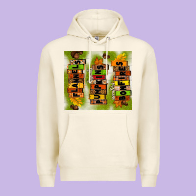 Flannels Hayrides Pumpkins Bonfires Fall Premium Hoodie Designed By Tumblerdesignbyshophia