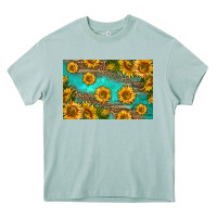 Arona western sunflowers skinny metal can holder Heavy Core Tee - HRA Design Shop