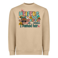 Mushroom heifers be trippin' Heavyweight Sweatshirt - MaliasSmallBusiness