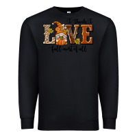 Black I Think I Love Fall Most of All Premium Sweatshirt - texasbilliewilder