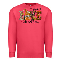 Cardinal I Think I Love Fall Most of All Premium Sweatshirt - texasbilliewilder
