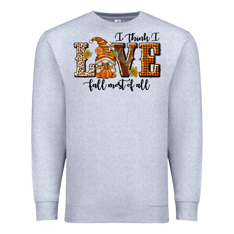 I Think I Love Fall Most Of All Premium Sweatshirt by texasbilliewilder | Teevron