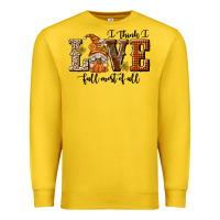 Lemon I Think I Love Fall Most of All Premium Sweatshirt - texasbilliewilder