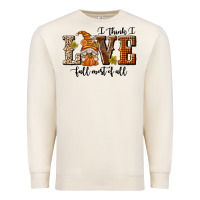 Sandshell I Think I Love Fall Most of All Premium Sweatshirt - texasbilliewilder