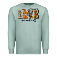 Seafoam I Think I Love Fall Most of All Premium Sweatshirt - texasbilliewilder