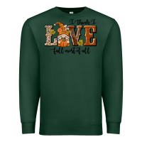 Sports Green I Think I Love Fall Most of All Premium Sweatshirt - texasbilliewilder