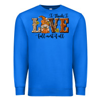 True Royal I Think I Love Fall Most of All Premium Sweatshirt - texasbilliewilder